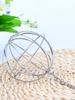 1pc-Hanging Hay Ball Feeder Toy, Stainless Steel Ball for Rabbits and Small Animals, Circular Grass Distributor with Chain