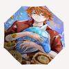 1 Stück Outdoor-Regenschirm mit Anime-Charakter-Design - Automatisches Öffnen/Schließen, Tragbares 3-fach faltbares Design, 8-Speichen-Eisenrahmen - Perfektes Geschenk für Fans,