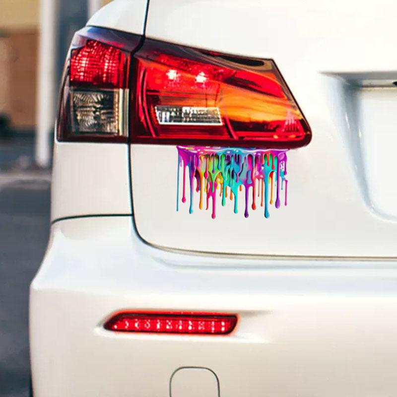 Color Paint Car Stickers Auto Body Scratch Coverage Film Creative Modification Reflective Sticker Motorcycle Car Decoration