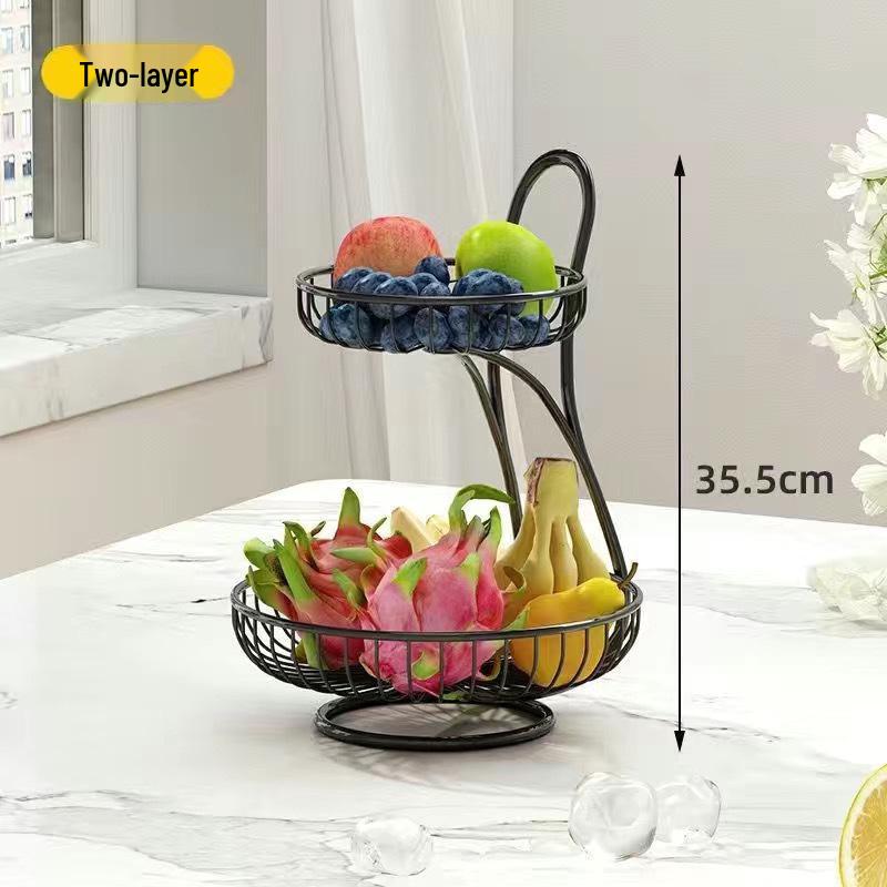 Multi-layer Luxury Fruit and Snack Basket for Home and Dining Tables