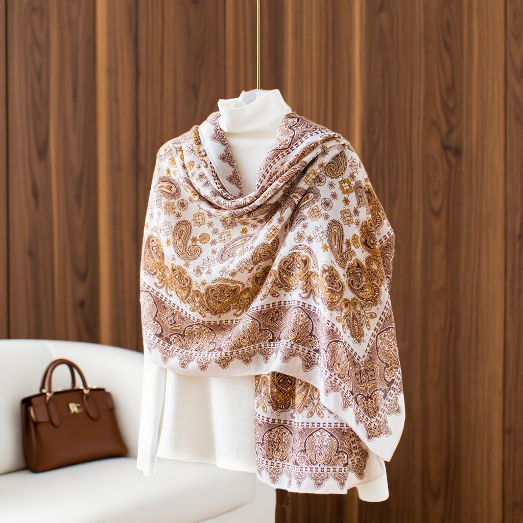 Women S Thin Summer Beach Shawl Fashion Versatile Printed Scarf