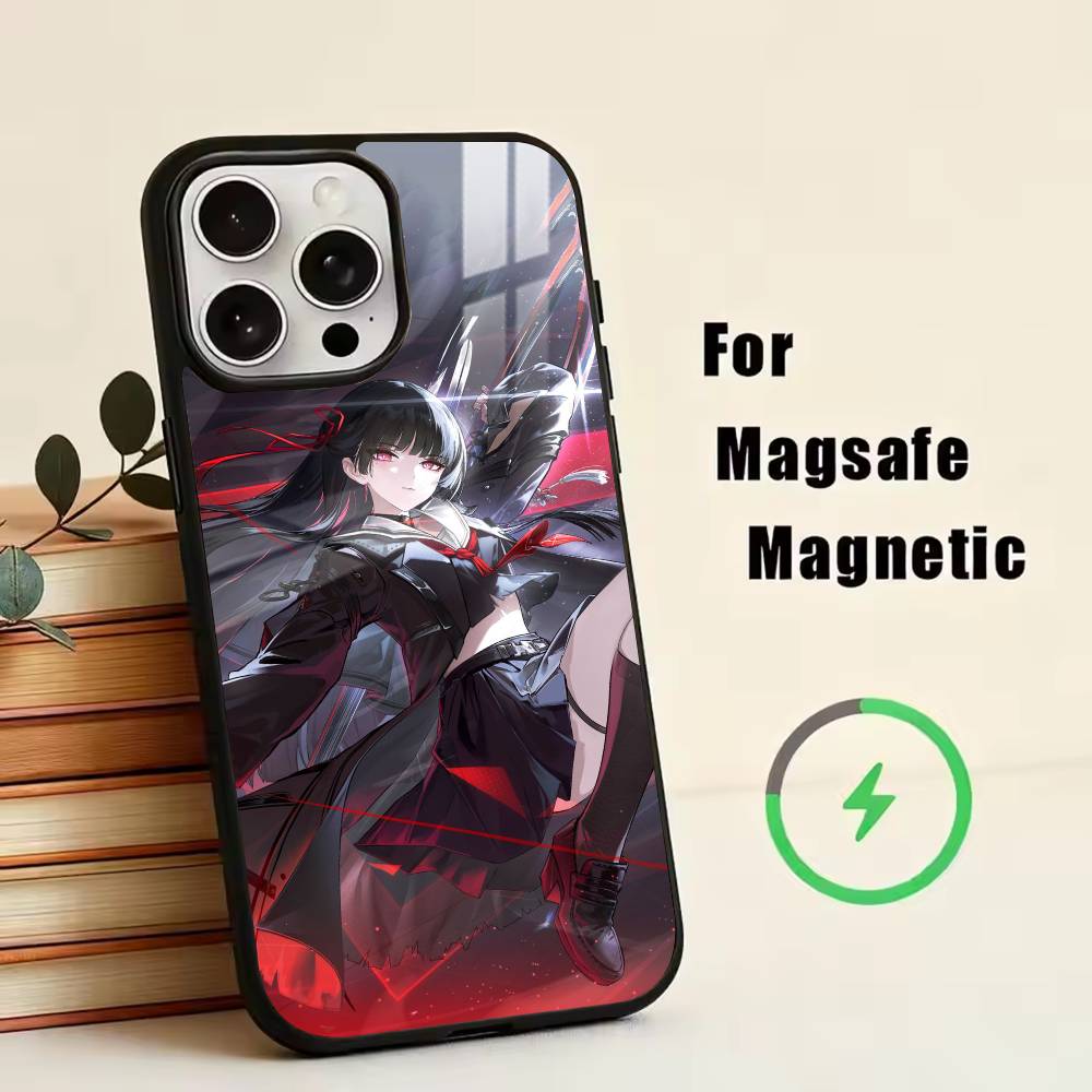 Game -WW- Wuthering Waves WuWa  Phone Case For iPhone17,16,15,14,13,12,11 Plus,Pro Magnetic For Magsafe Wireless Charging
