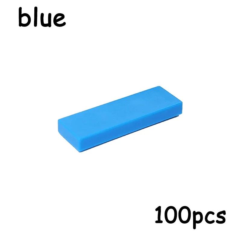 

Non-Toxic 100Pcs 63864 Size 1X3 Bricks Flat Tile Moc Assemble Particles Smooth 1*3 Building Blocks Diy Educational Creative Toy For Kids
