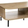 Colva COFFEE TABLE BOHO STYLE with Storage, Brown