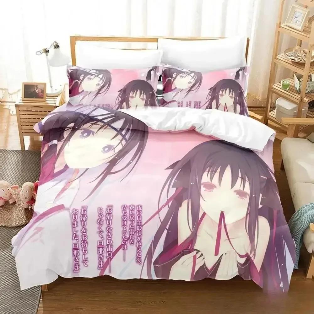 New Anime Unbreakable Machine-Dol Beding Set Printed With Pilowcase Bed Soft Duvet Cover Soft Single Double Quen Super King-Sized Dimensionsd