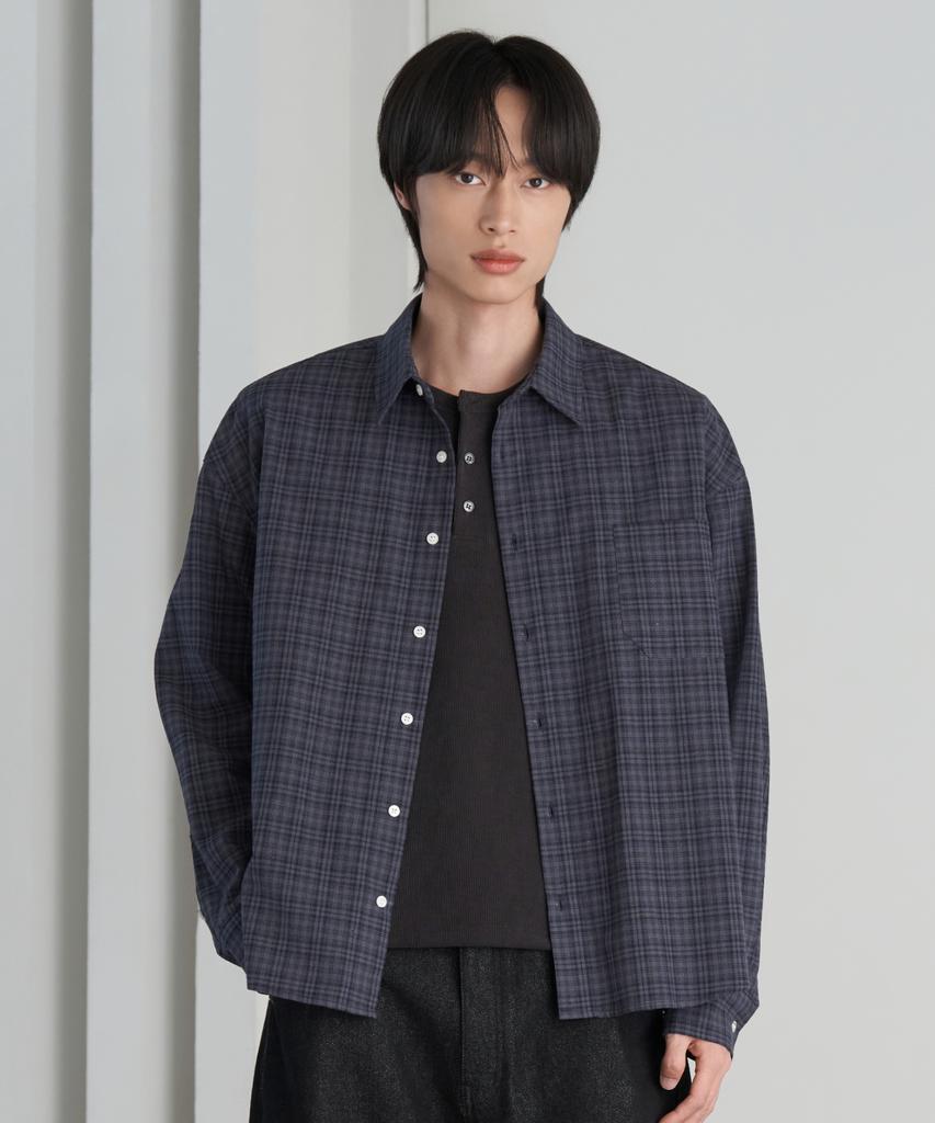 HYOJI 26 Fw Semi-Crop Check Shirt (4 Colors)