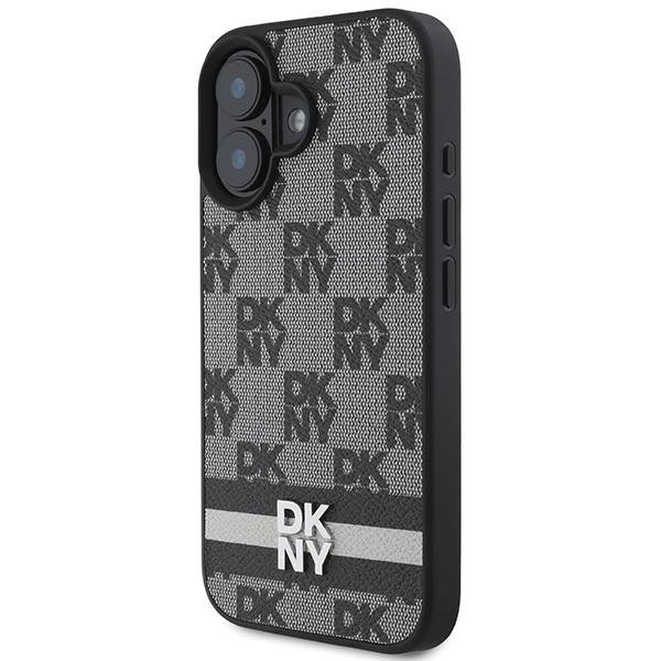 Dkny Dkhcp16Spcptssk Iphone 16 6.16.1 Czarny/Black Hardcase Checkered Pattern & Printed Stripes