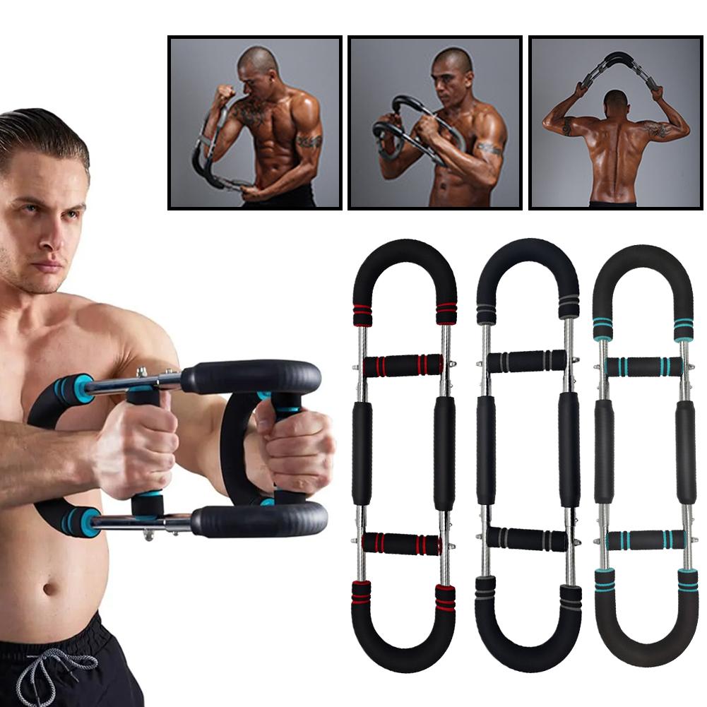 Adjustable Arm Trainer Portable Home U-Shaped Wrist Strength Exerciser Chest Expander,Shoulder Muscle Training Fitness Equipment