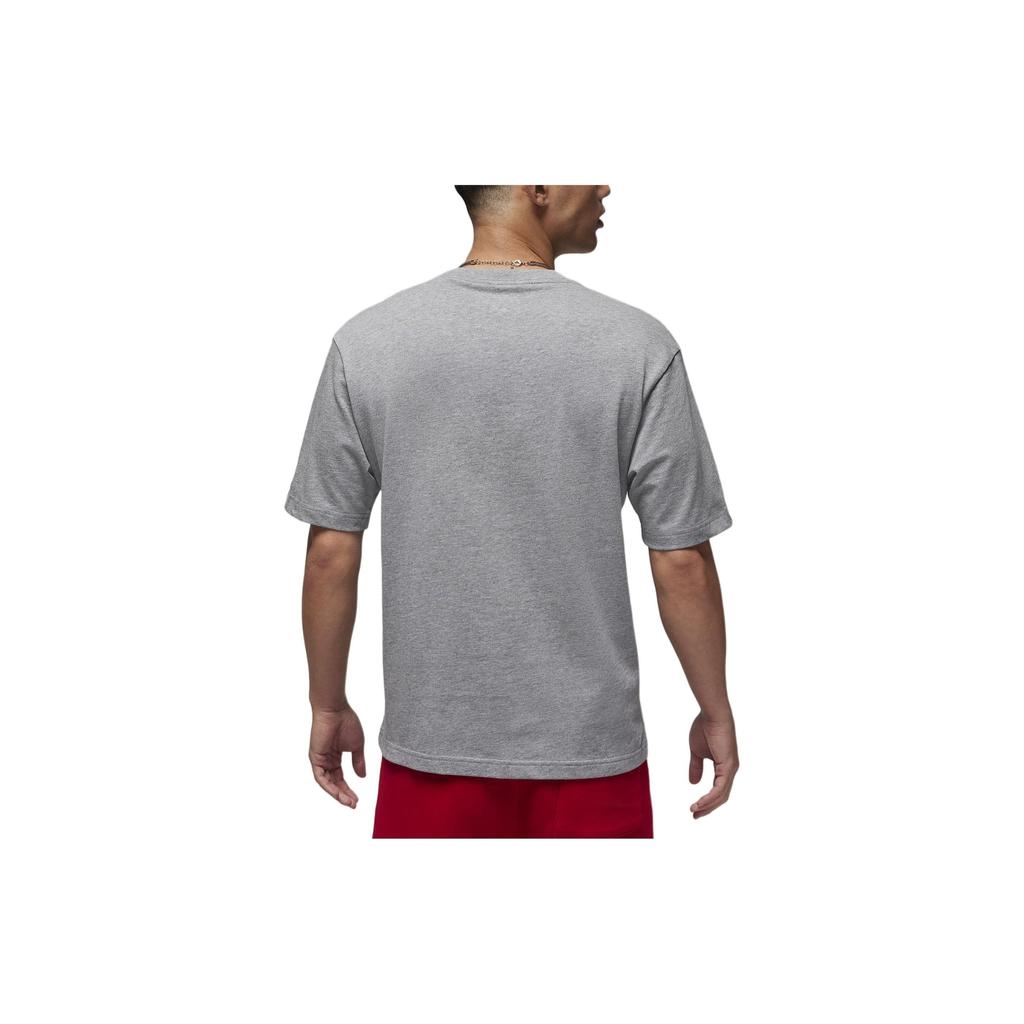 Jordan Solid Color Crew Neck Casual Pullover Short Sleeve T-Shirt Men Tops Gray FN5983-091
