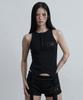 Aejeuyua Sewing Garter Sleeveless Black