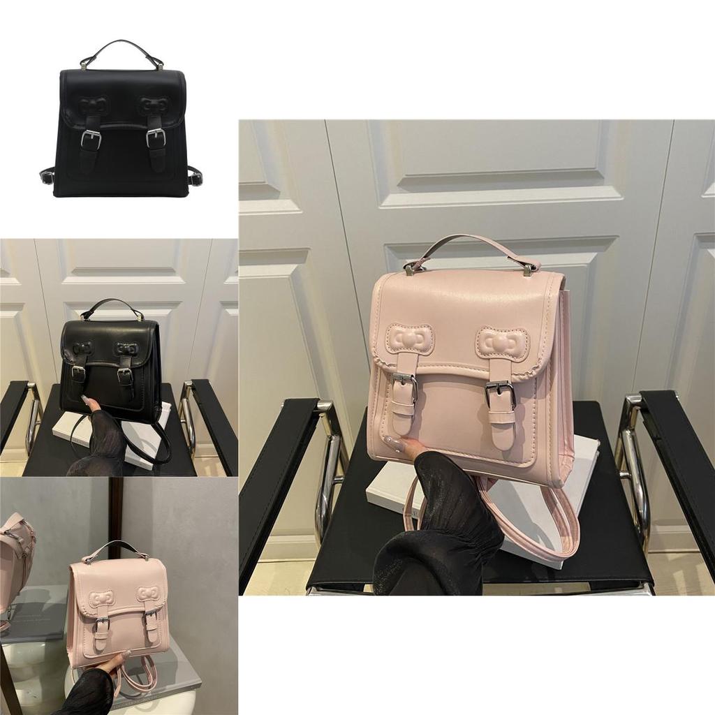 Pu Lace Butterfly Knot Backpack With Large Capacity For Daily Use And Street Style