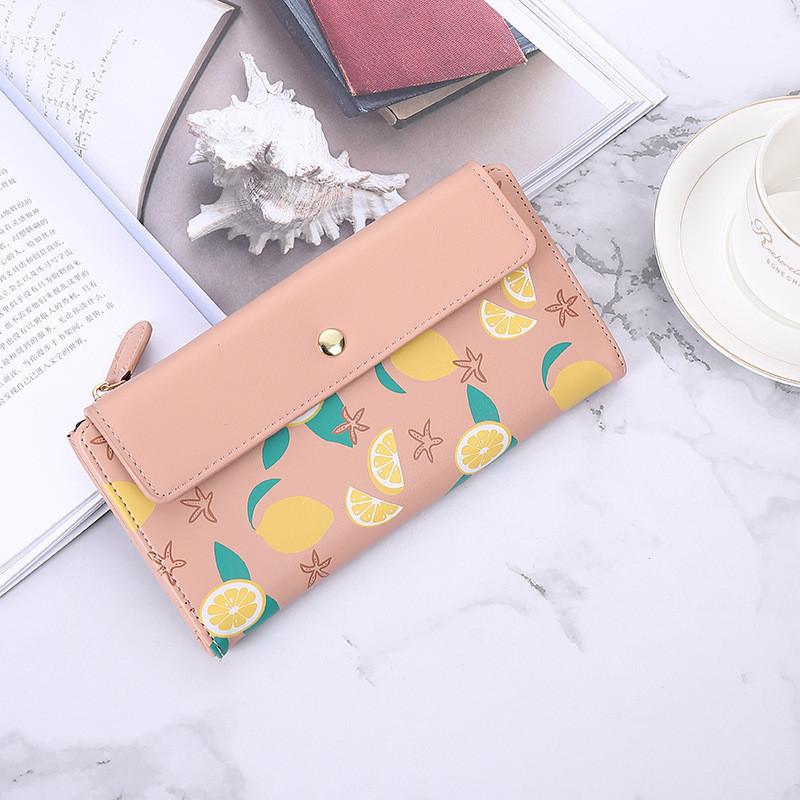Cute Korean Style Long Wallet For Women With Multiple Card Slots High Quality Student Coin Purse