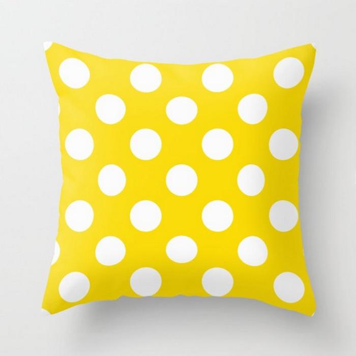 45x45cm Geometric Yellow Giraffe Animal Design Throw Pillow Cover Sofa Office Seat Car Lumbar Cushion Cushion Cover Home Decor