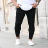 Klasické evropské a americké pánské černé strečové skinny džíny