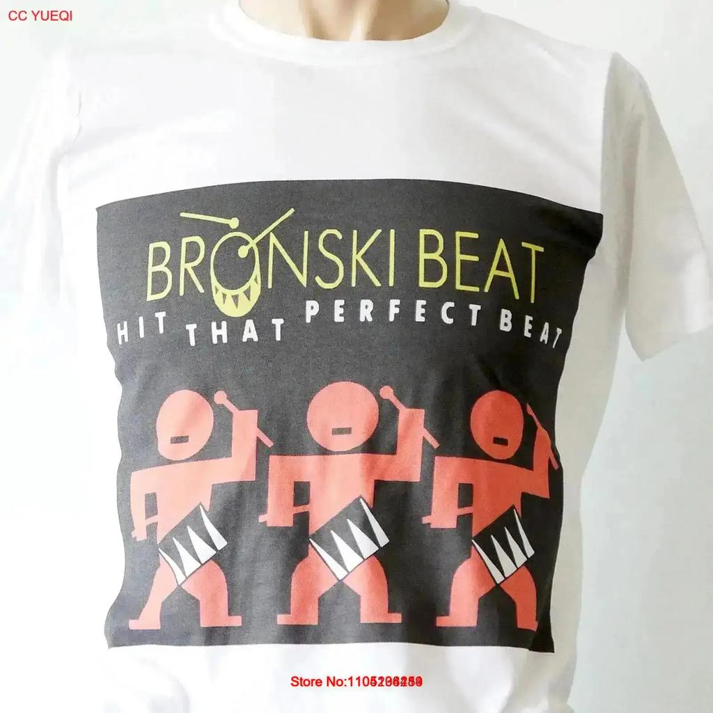 Bronski Beat Electro Pop Rock White T shirt S 3XL vintage Washed designer clothes streetwear Versatile Casual Stylish Slightly