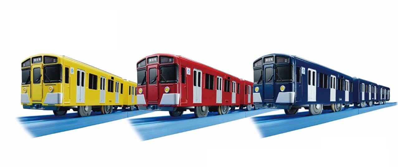 Takara Tomy Plarail Seibu Railway 9000 Series Blue (Yellow, Red, 3-color set)