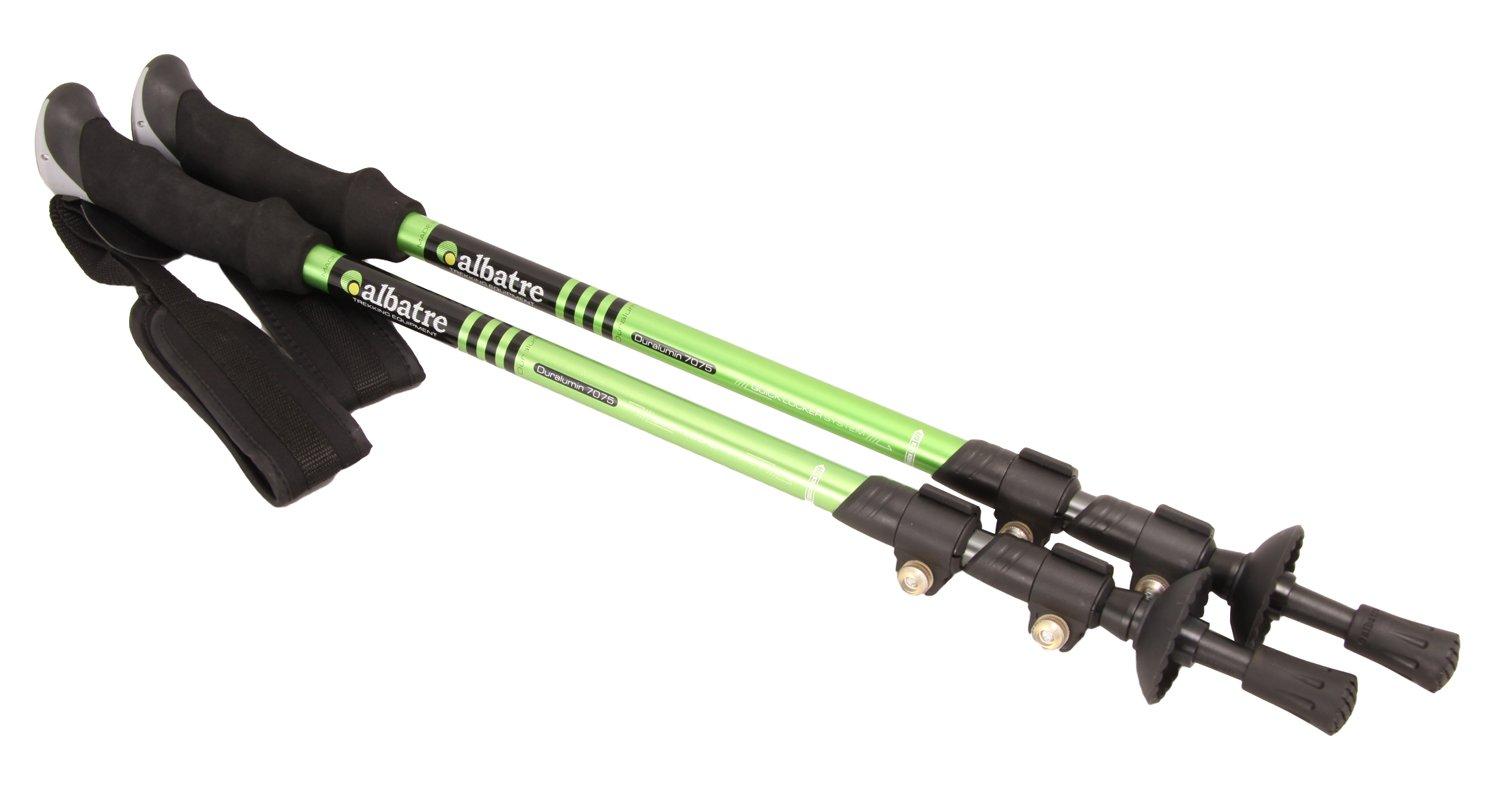 

Алюминиевые треккинговые палки ALBATRE, набор из 2 шт. ALTIP2210, цвет лайм-зеленый (Рукоятка типа I) зеленый лайм