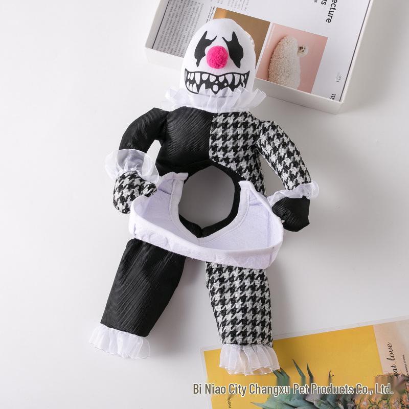 Deadly Doll Pet Costume: Halloween Dog Outfit with Knife Dagger for Puppies