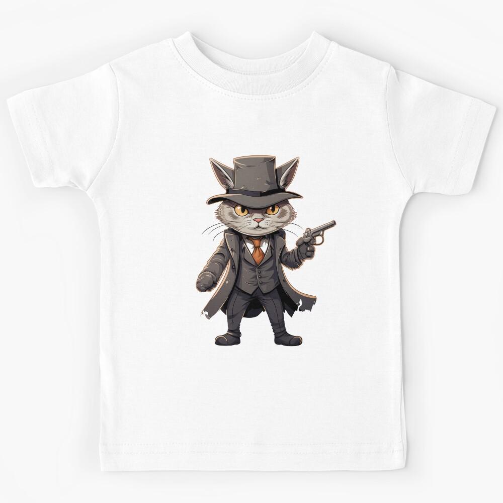 Gangsta Cat Kids T-Shirt 100