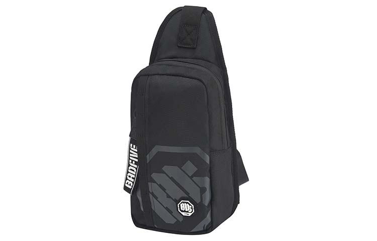 Li Ning Polyester Shoulder Bag, Crossbody Bag, Sling Bag Unisex Black ABDQ208-1