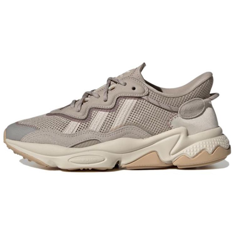 Adidas Originals Ozweego Ткань Кожа Повседневные Нескользящие Прочные Низкие Кроссовки для образа жизни Женские кроссовки Коричневый HP7734