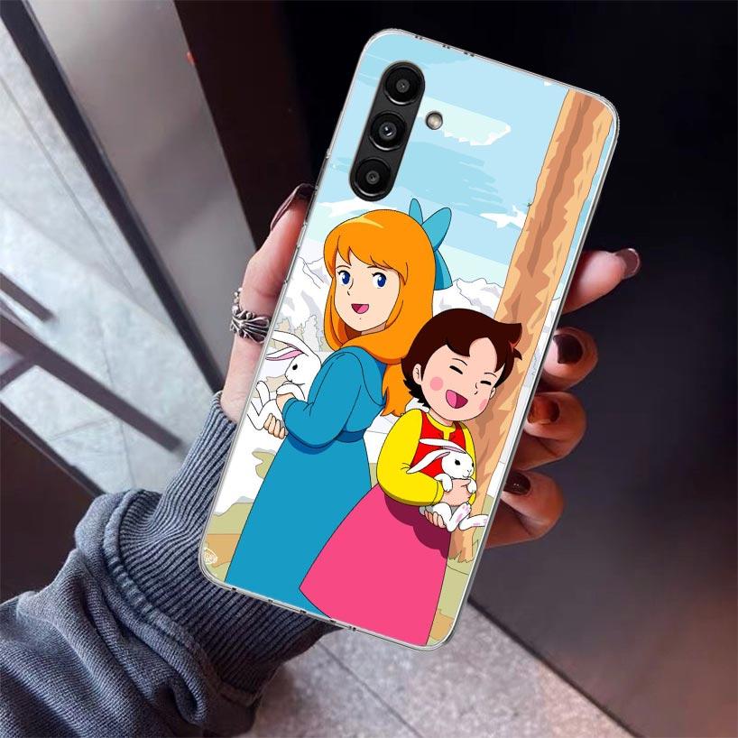 Heidi Cute Cartoon Phone Case For Samsung Galaxy A17 A57 A37 A16 A26 A36 A56 A15 A25 A35 A55 A14 A13 A54 A53 A34 A24 A33 A23 Gal