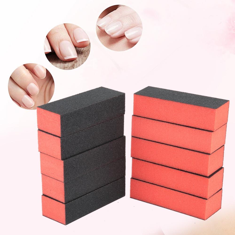 10pcs Flexible Nail File Professional Polishing Sponge Nail Buffer  Nail Shaping Use
