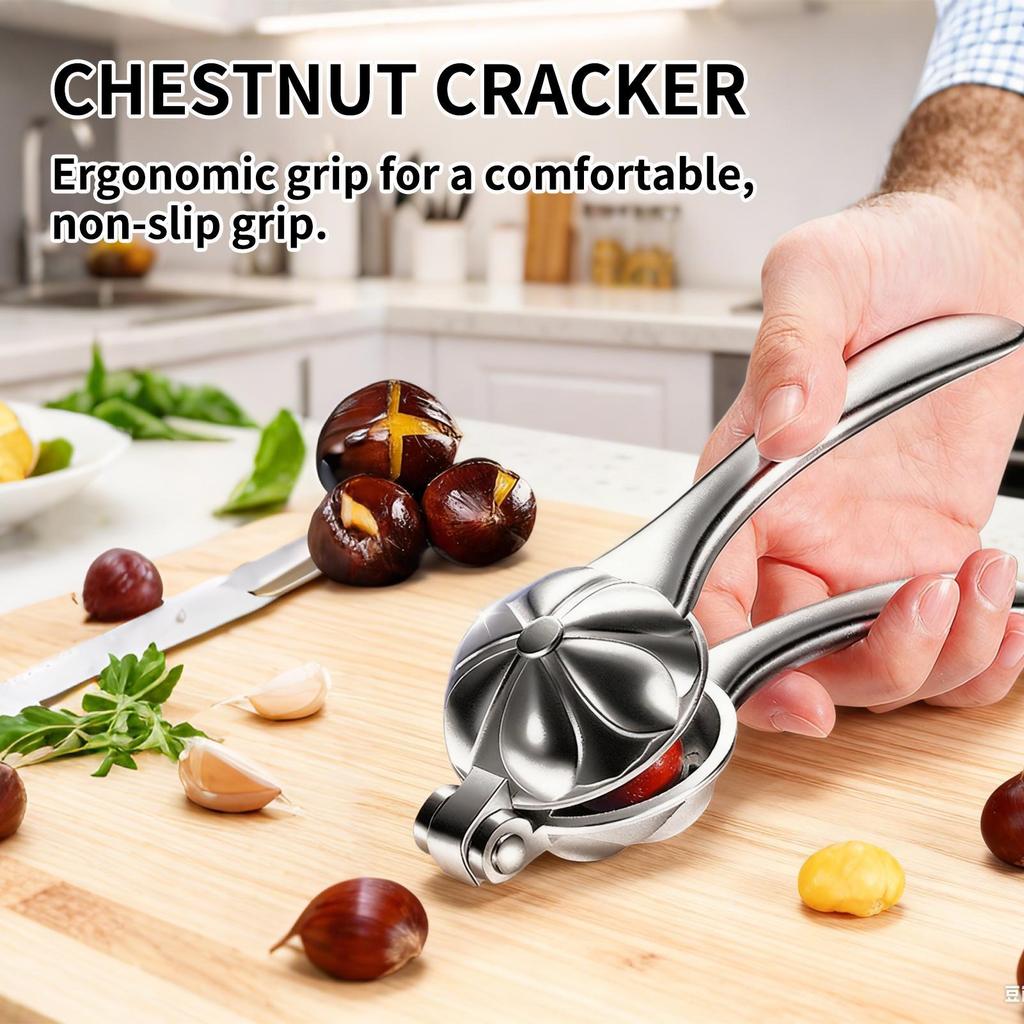 Chestnut Peeler Tool Anti-Slip Walnut Cracker Nutcracker Chestnut Opener For Kitchen Home Dormitory Hotel Restaurant Apartment