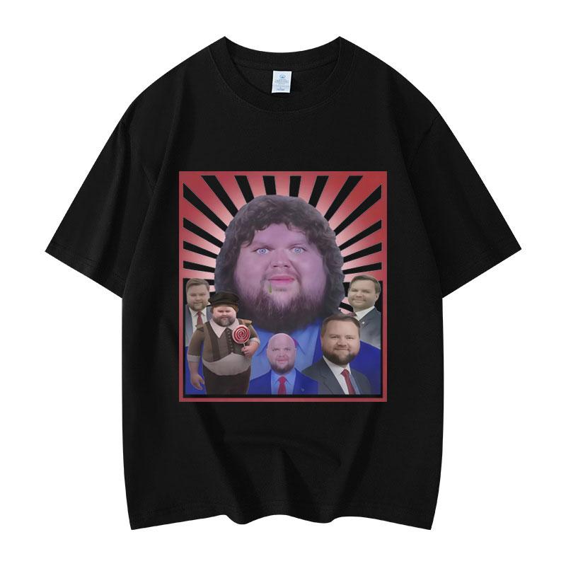JD Vance Funny Meme Graphic T Shirts Men Women Clothing Fashion Y2k Oversized T-shirt Summer Casual Loose Short Sleeve T-shirts