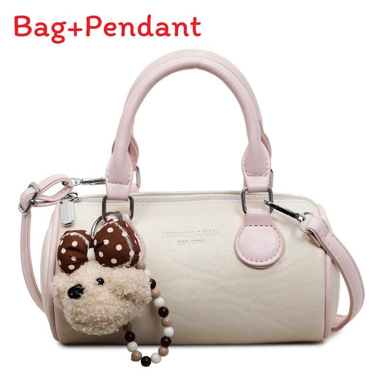 Vintage Style Pillowshaped Handheld Purse With Inner Pocket For Casual Outings
