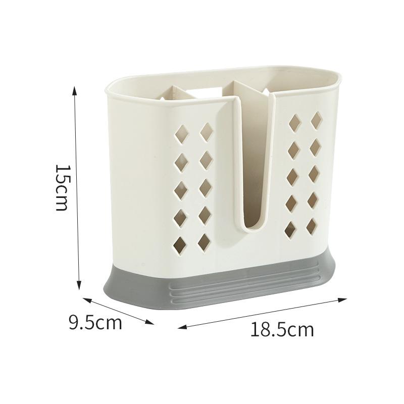 Chopstick & Spoon Holder – Creative Drainage, Simple Style, No-Drill Storage Basket