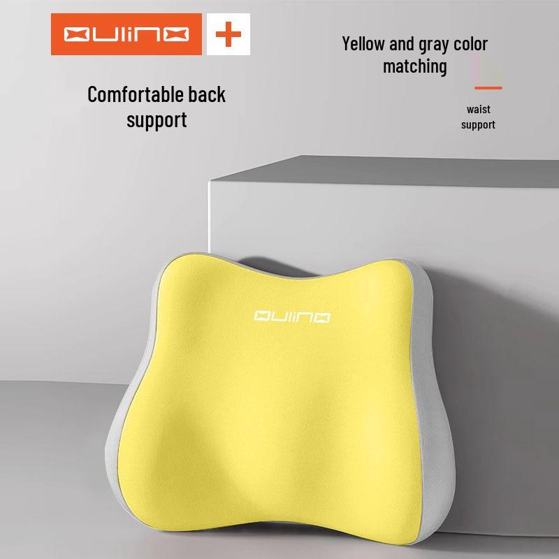 Ergonomický bederní podpůrný polštář pro kancelářskou židli a auto