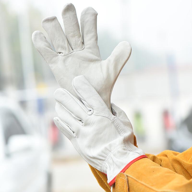 Brangdy Sheepskin Safety Driving Gloves One Size