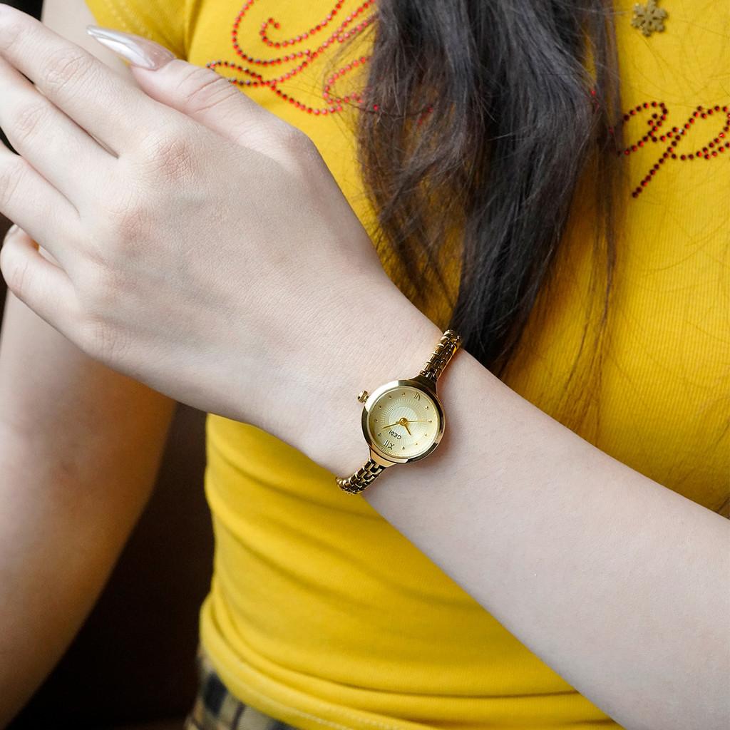 Gedi Quartz Watch For Women With Waterproof Function And Jewelry Clasp