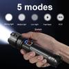 Powerful Usb Xhp360led Reachargeable 2024 Flashlight Ipx45 High Power Led Flashlight Zoomable Lantern Outdoor Led Torch