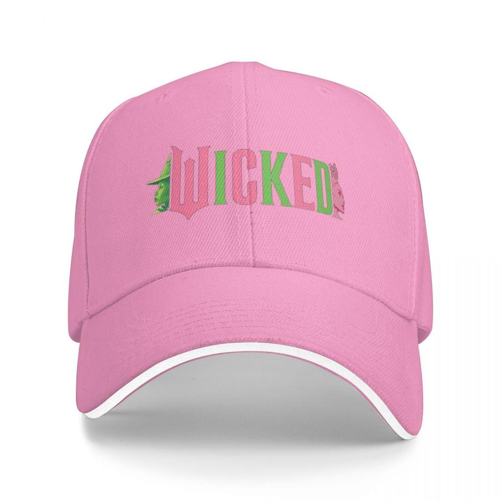 Wicked Glinda And Elphaba Logo Baseball Caps Snapback Baseball Hats Breathable Casual Casquette Outdoor Unisex
