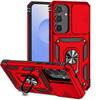 For Samsung Galaxy S25 FE 5G Case Slide Camera Lens Protect Armor Phone Case For Galaxy S 25 FE S25FE Magnetic Holder Ring Cover