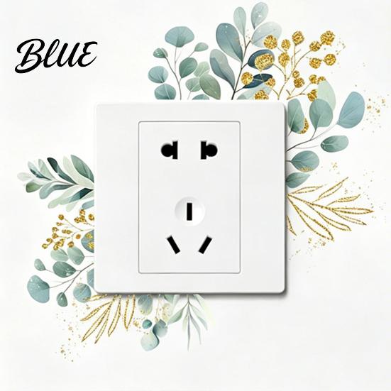 Renters Friendly Wall Sticker 4 Pcs Plants Flower Switch Stickers Leaves Floral Light