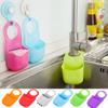 Silicone Sink Hanging Storage Bag Candy Colors Sink Drain Rack PVC Plastic Soap Dish  Home