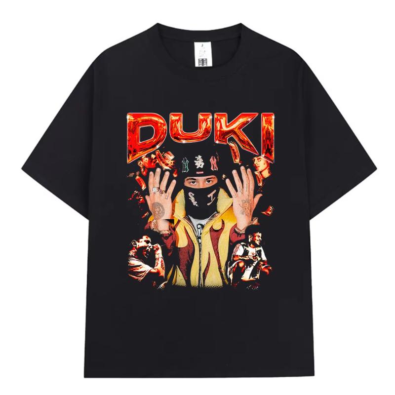 Rapper Duki ADA Tour Merch Tshirt Unisexs Women Clothing Cotton Cozy Oversized Tshirts Hip Hop Short Sleeve T Shirts Streetwear