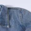 Trendy Women's Spring/Autumn Retro Slimming Hong Kong Style Washed Denim Jacket