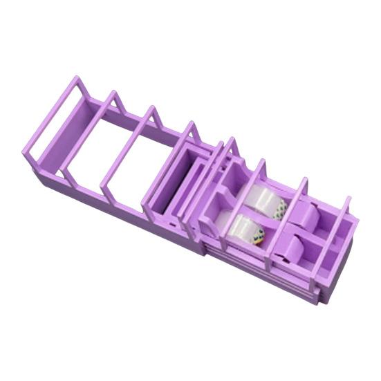 

Автоматический диспенсер для скотча, резак на 18 полос для упаковки подарков и рукоделия, инструмент для быстрой подготовки скотча, безопасный без лезвия фиолетовый