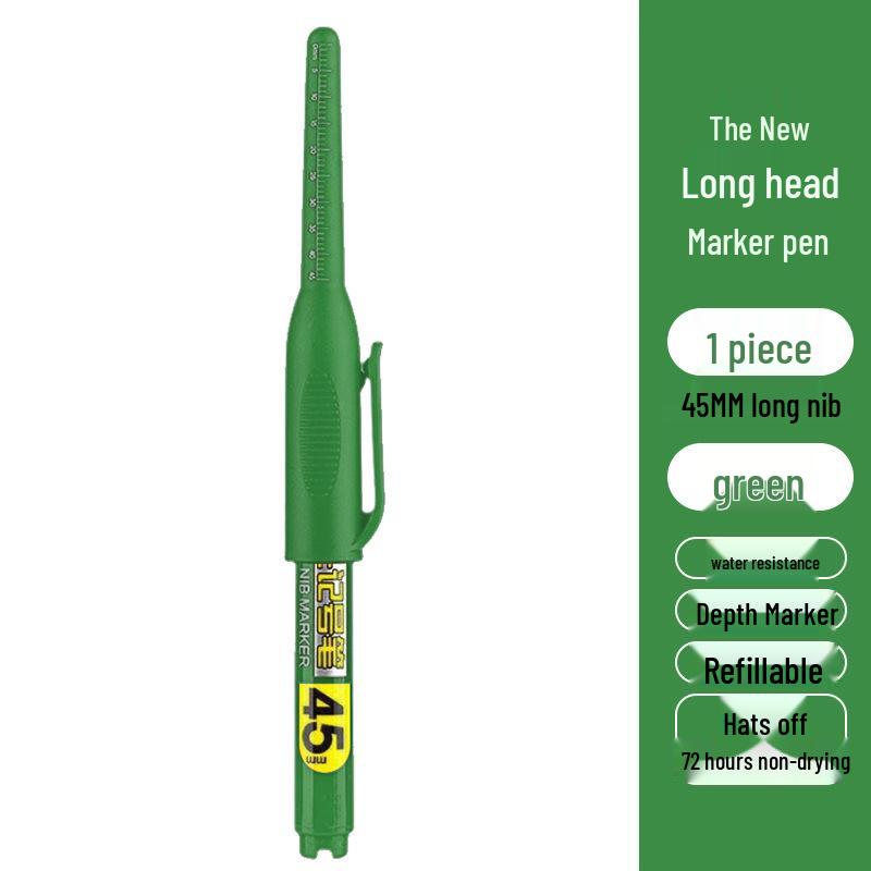 72-Hour Cap-Off Long-Tip Woodworking Marker
