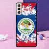 Belizean Flag Phone Case For Samsung Galaxy S25 Ultra S23 S20 S21 S22 S24 FE S9 S10 Plus S24 Ultra Cover