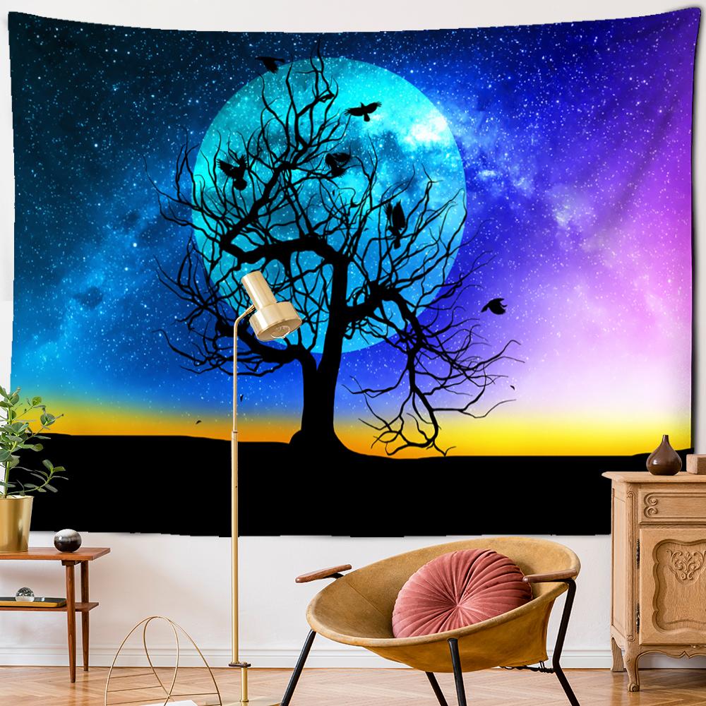Tree Of Life Tapestry Wall Hanging Psychedelic Witchcraft Hippie Tapiz Bohemia TV Background Home Decor