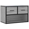TV Stand Gray Sonoma 60 x 31 x 39.5 cm Engineered Wood and Metal