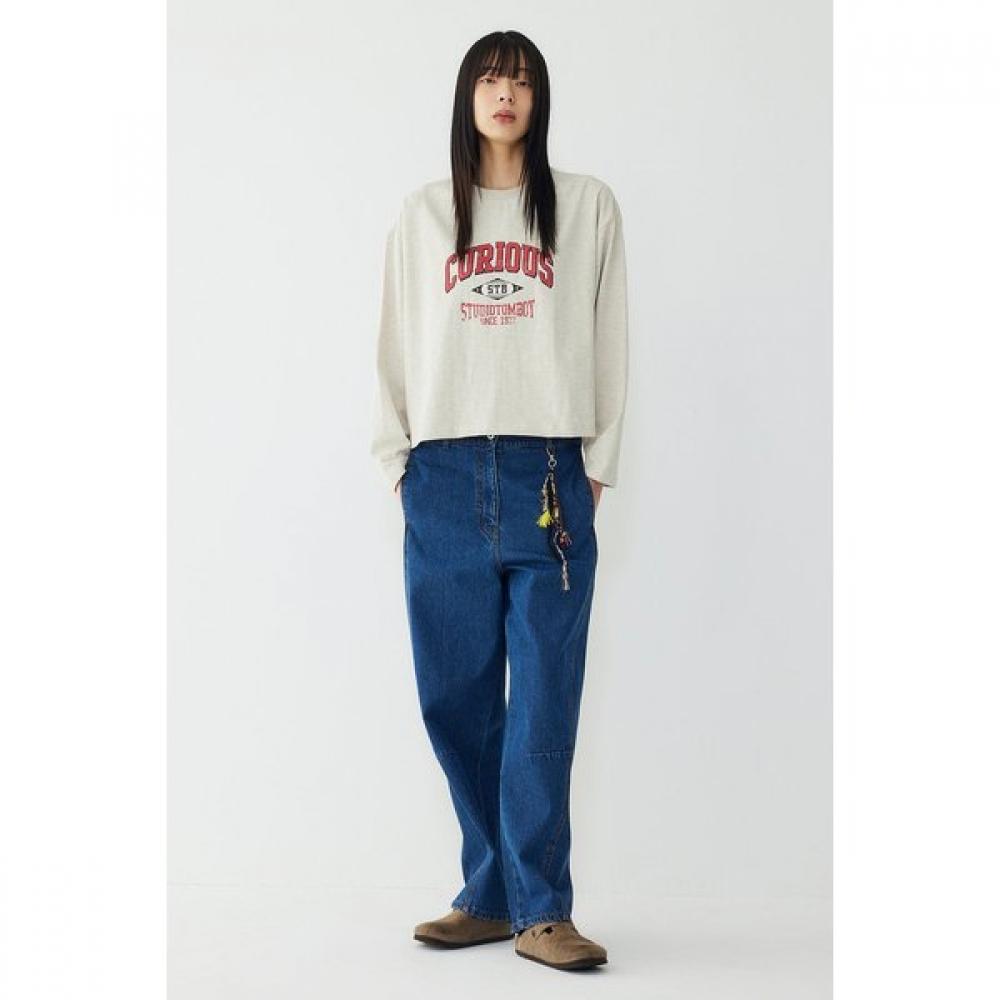 Studio Tomboy Back Banding Denim Pants 9176162971ar 