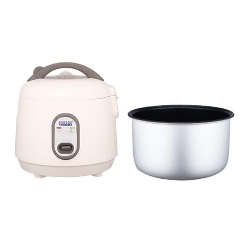 Elektryczne urządzenie do gotowania ryżu o mocy 400 W/2 l z miarką Łyżka do ryżu Kosz do gotowania na parze Garnek wewnętrzny z powłoką nieprzywierającą