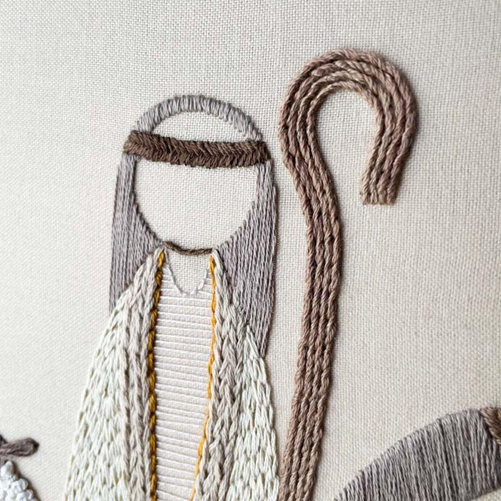 Christmas Cross Stitch Nativity Scene Embroidery Kit Cross Stitch Set Embroidery DIY Materials