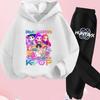 KPop Demon Hunters Hoodie Set Girls Fashion Casual Sweatshirt Movie New Kid K-Pop Demon Hunters Hooded Suit Clothes